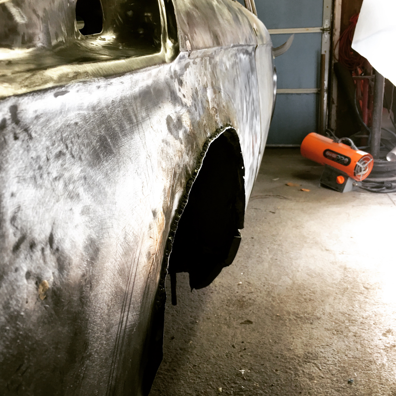 Here’s what Casey had to work with under that white paint.